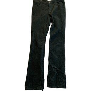 Loft Womens Corduroy Pants 28/6 Modern Bootcut Green Cotton Blend